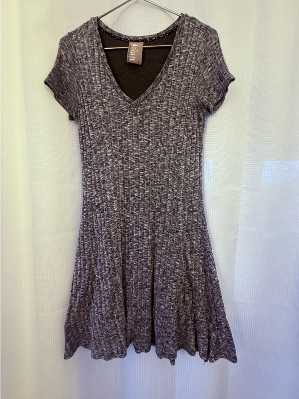 Short sleeve  T-shirt feel dress, comfy, double layer